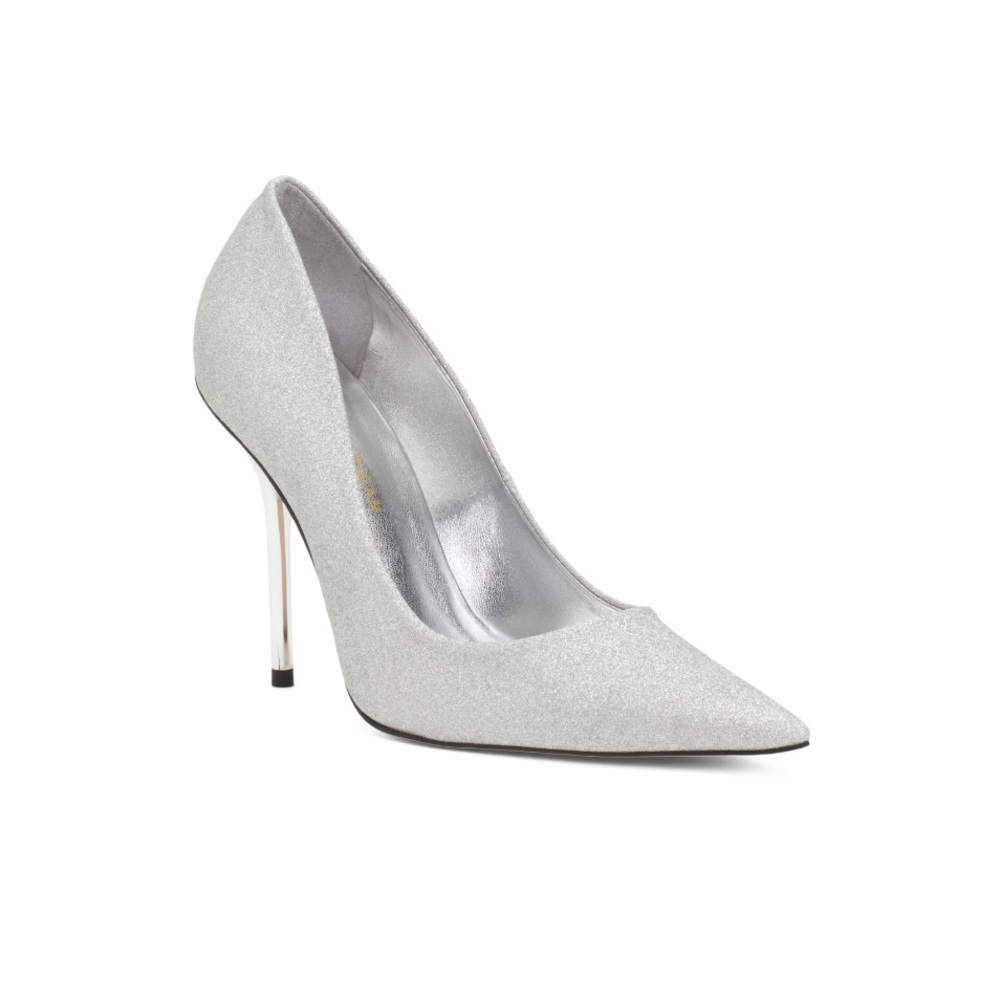 Good American Made in Brazil Classic Glitter Heel Silver & Metallic Women’s 8.5